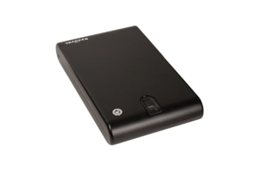 Image of Tracker Safe Single Pistol Safe-Biometric Lock, 12.6in, Black, SPS-04B