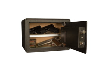 Image of Tracker Safe Steel Safe w/Biometric Lock, 10in, Black, S10-B2