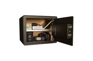 Image of Tracker Safe Steel Safe w/Biometric Lock, 11.75in, Black, S12-B2