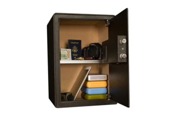 Image of Tracker Safe Steel Safe w/Biometric Lock, 19.6in, Black, S19-B2