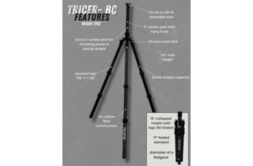 Image of Tricer BC Tripod, Black, BC - Tri - 1