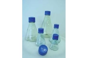 Image of Triforest Erlenmeyer Flasks, Polycarbonate, Sterile FBC0125S Baffled Base