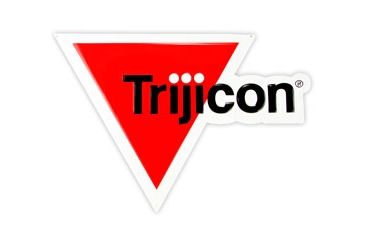 Image of Trijicon Die-Cut/Embossed Aluminum 3/C Logo Sign PR43