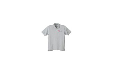 Image of Trijicon Red Logo Polo, Short Sleeve - Men's, Gray, Medium TRJAP34M