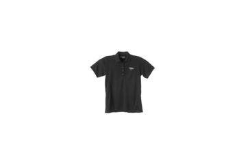 Image of Trijicon White Logo Polo, Short Sleeve - Men's, Black, Large TRJAP46L
