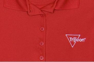 Image of Trijicon Women's Short Sleeve Polo Shirt w/ Trijicon Logo, Red, Large AP55-LG