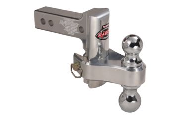 Image of Trimax Razor 4in Aluminum Adjust Hitch-Dual Ball w/Double Tow Balls 4010226