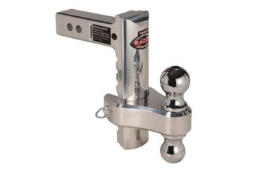 Image of Trimax Razor 8in Aluminum Adjust Hitch-Dual Ball w/Double Tow Balls 4010232
