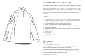 Image of TRU-SPEC 1/4 Zip Tactical Response Shirt - Men's, Small, Short, Multicam Arid, 1325043