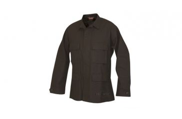 Image of Tru-Spec 100% Cotton Ripstop BDU Jacket - Men's, Black, Small, Long Length 1532023