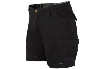 Image of Tru-Spec 24-7 Ladies 6in. Shorts Poly/Cotton Rip-Stop, Black, 0 1195001