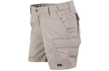 Image of Tru-Spec 24-7 Ladies 6in. Shorts Poly/Cotton Rip-Stop, Khaki, 0 1197001