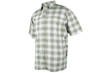 Image of Tru-Spec 24-7 Cool Camp Shirt, Green Plaid, 3XL 1259008