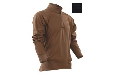 Image of Tru-Spec 24-7 Cross-Fit 1/4 Zip Grid Fleece Shirt, BLACK, M 2423004