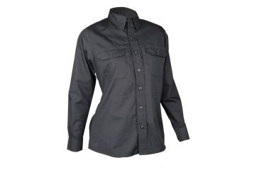 Image of Tru-Spec 24-7 Series Long Sleeve Dress Shirt, Black, Small Regular, 1424003