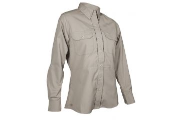 Image of Tru-Spec 24-7 Series Long Sleeve Dress Shirt, Khaki, Large Regular, 1425005