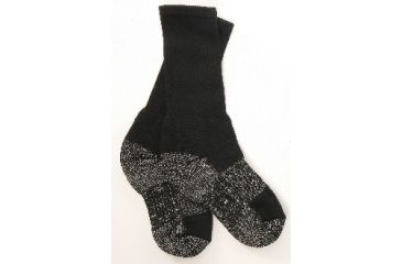 Image of Tru-Spec 6in. TAC Performance Socks 80/12/6/2 Acrylic Nylon Spandex Silver, Black, Medium 3911004
