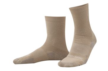 Image of Tru-Spec 6in. TAC Performance Socks 80/12/6/2 Acrylic Nylon Spandex Silver, Tan, Medium 3912004