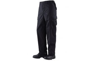Image of TRU-SPEC BDU Pants, Cotton Ripstop - Men's, Black, Waist 28-30 in, Long, 1523023