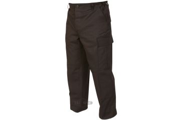 Image of TRU-SPEC BDU Pants, Cotton Ripstop - Men's, Black, Waist 28-30 in, Long, 1523023