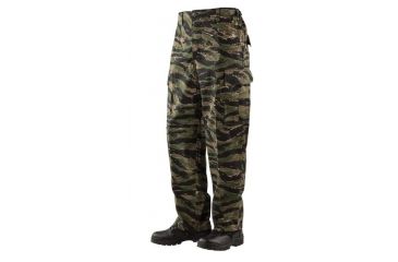 Image of TRU-SPEC BDU Pants, Cotton Ripstop - Men's, Original Vietnam Tiger Stripe, Waist Extra Small, Regular, 1593002