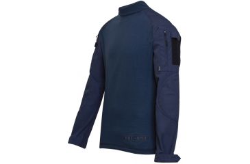 Image of Tru-Spec Combat Tru Shirt Navy P/C Rip Stop, 2Xll 2555027