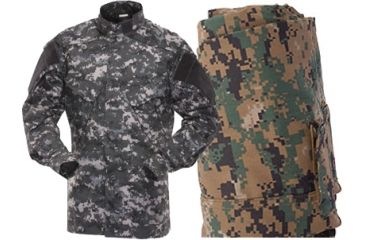 Image of Tru-Spec Combat Tru Xtreme Shirt Woodland Dig. Nyco Rip Stop, Mr 2586004