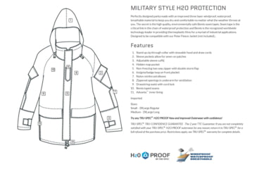 Image of TRU-SPEC H2O Proof Gen II Parka - Mens, Coyote, Small, Regular, 2029003