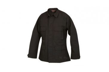 Image of Tru-Spec Polyester-Cotton Ripstop BDU Jacket - Men's, Black, 2XL, Long Length 1320027