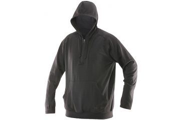 Image of Tru-Spec Shirt, 24-7 Black Grid Fleece Hoodie, 3X Regular 2420008