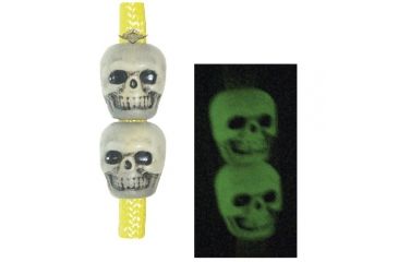 Image of SKULL BEADS, ANTIQUE NITE GLOW 50 Pack