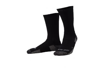Image of Tru-Spec 6in. TAC Performance Socks 80/12/6/2 Acrylic Nylon Spandex Silver, Black, Medium 3911004