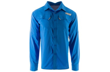 Image of TrueTimber Bakstaye Long Sleeve Shirt - Mens, Strong Blue/Drizzle, Extra Large, 841985136106
