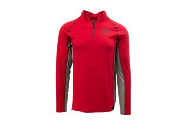 Image of TrueTimber DeepLedge 1/4 Zip - Mens, Cardinal/Drizzle, Medium, 0617-Cardinal/Drizzle - M