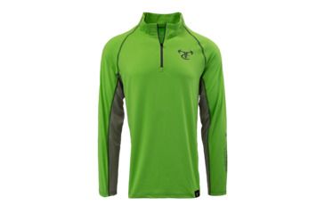 Image of TrueTimber DeepLedge 1/4 Zip - Mens, Green Flash/Drizzle, Medium, 0619-Green Flash/Drizzle - M