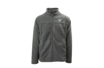 Image of TrueTimber Full-Zip Polar Fleece Jacket w/Logo - Mens, Charcoal, Medium 0433-M