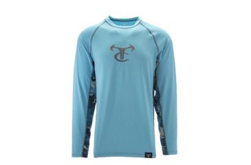 Image of TrueTimber RipWater Long Sleeve Crew - Mens, Blue Mist/Rift, 2XL, 0792-Blue Mist/Rift - 2XL