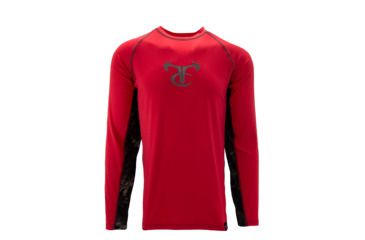 Image of TrueTimber RipWater Long Sleeve Crew - Mens, Cardinal/Viper Urban, Large, 0794-Cardinal/Viper Urban - L
