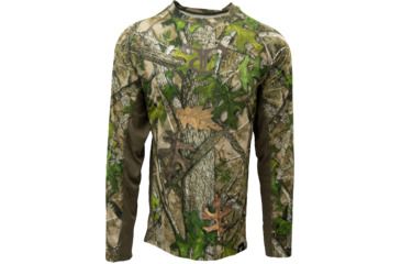 Image of TrueTimber ShaleCanyon Long Sleeve Crew - Mens, HTC Green/Canteen, Medium, 0766-HTC Green-M