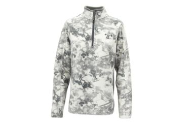Image of TrueTimber TTC Logo Left Chest Polar Fleece 1/4 Zip - Womens, Viper Snow /Gray Trim, Small, 0381-S