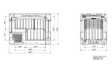 Image of Truma Cooler C44 Single Zone Portable Fridge/Freezer, Earth Green, 44 liter, 45005-03