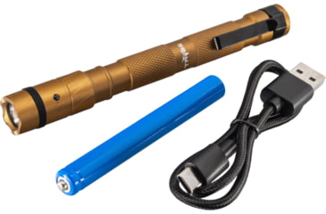 Image of TRYBE Optics Mini Lithium Ion 500 Lumen Rechargeable Handheld Flashlight, Gold, MINI1K-GLD