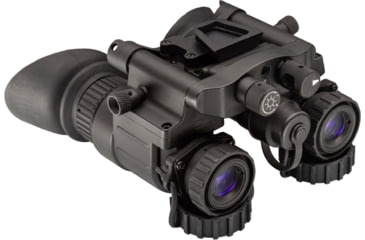 Image of TRYBE Optics NVG-50 Dual 1x19mm White Phosphor Tube Night Vision Goggle, Gen 3, Min 1600+ FOM, 64-72 lp/mm, Black, TRYBENVG50W