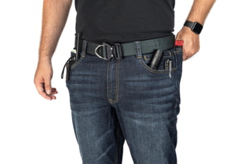 Image of TRYBE Tactical All Purpose Denim Jean - Men's, Slim Fit, Blue/Medium wash, 40-34, TACJNSLMMD-40-34