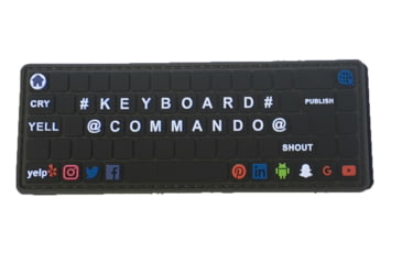 Image of TUFF Products KeyBoard Commando PVC Patch, 4in x 1.25in, P-Keyboard