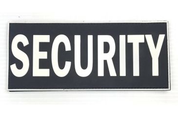 Image of TUFF Products PVC Patch Security 7x3in, Black and White, 7"x3" P-SECURITY-7X3-BW