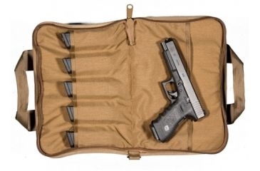 Image of TUFF Products Single Pistol Padded Case, Coyote Brown 4051-CB