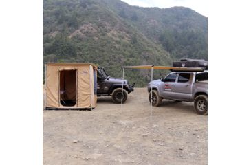 Image of Tuff Stuff Overland Awning Camp Shelter Room w/ PVC Floor, 280G Material, 6.5 x 8 ft, Sand, NSN N, TS-AWN-CSR-280G