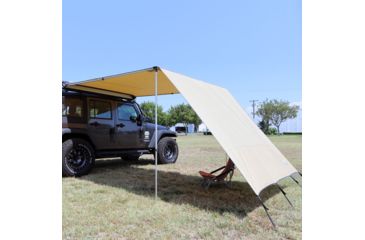 Image of Tuff Stuff Overland Awning Shade Wall, 6.5 x 8 ft, Sand, NSN N, TS-AWN-SW-6.5