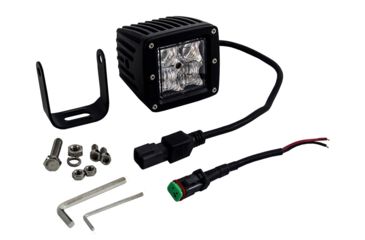 Image of Tuff Stuff Overland LED Cube Spotlight, 2x2 inch, Flood/Spot Beam, 20 Watt, 1860 Lumens, Black, NSN N, TS-LED-2X2-FBSB-20